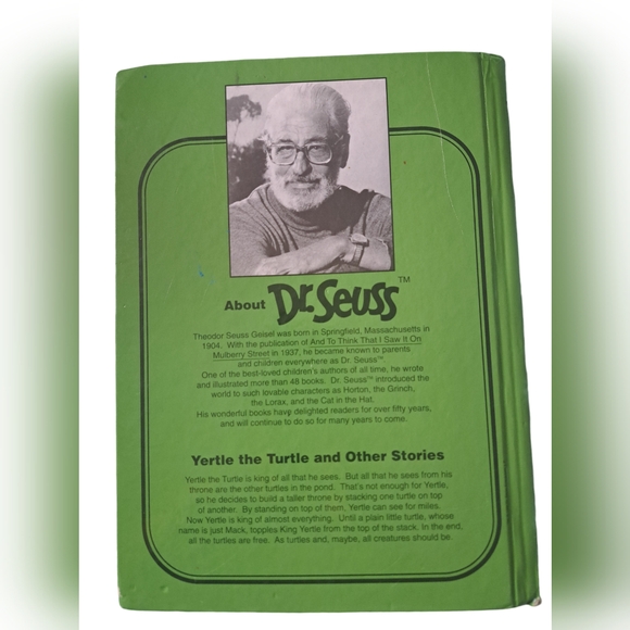 DR. SEUSS YERTLE the TURTLE and other stories hard cover book story time classic - Picture 3 of 5